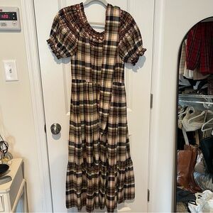 The GREAT sea glass dress in country plaid size 0